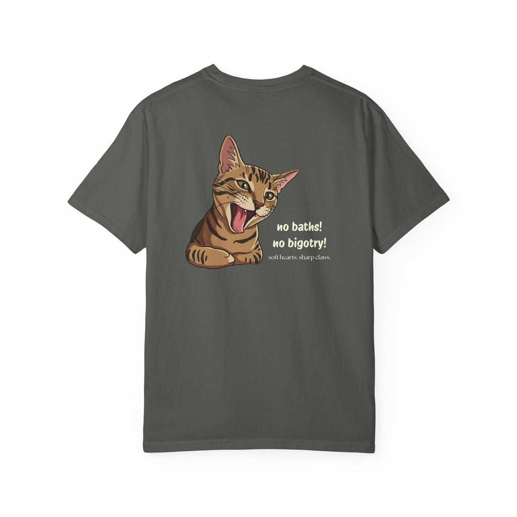 No Baths No Bigotry Cat Shirt | Funny Anti-Bigotry Cat Lover Gift