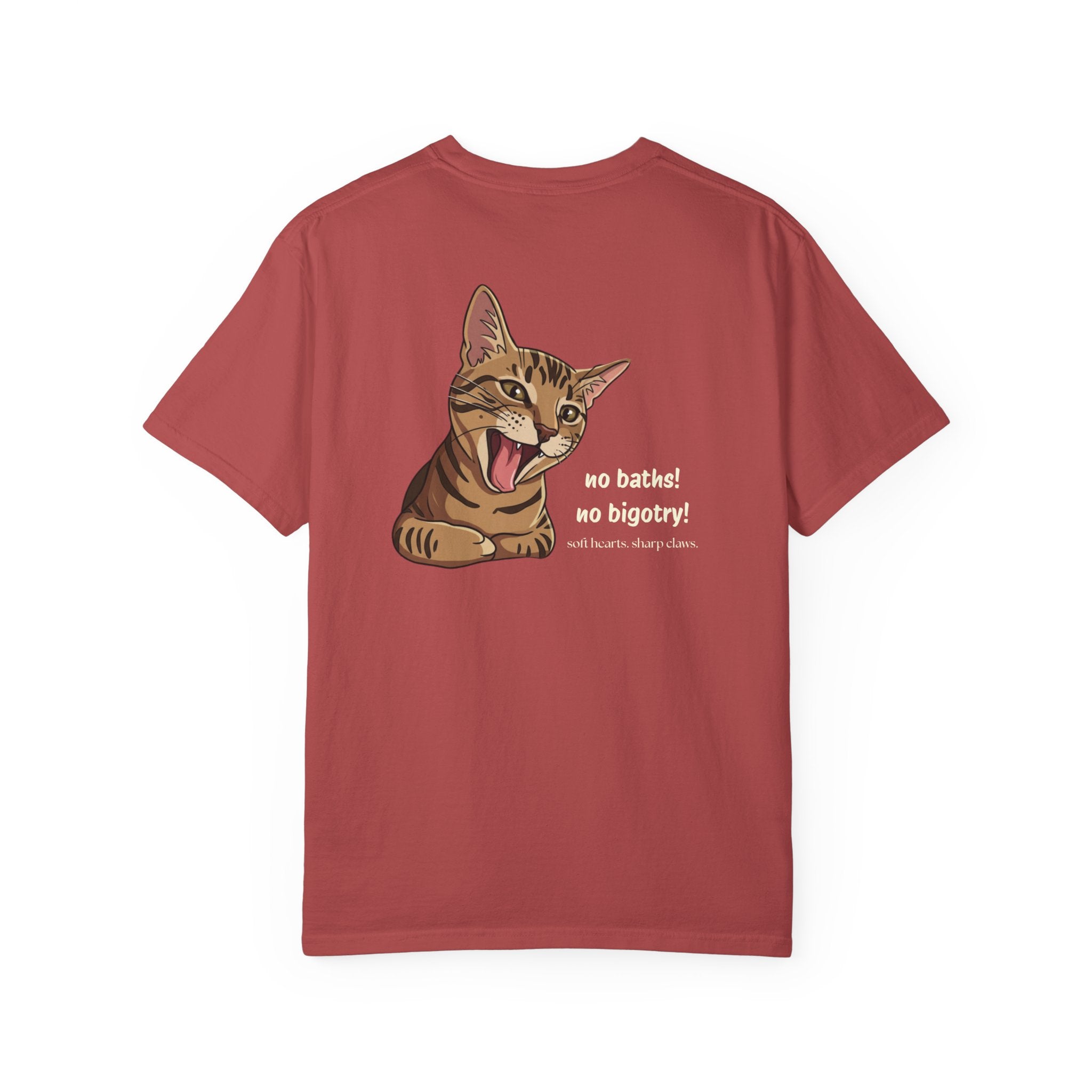 No Baths No Bigotry Cat Shirt | Funny Anti-Bigotry Cat Lover Gift