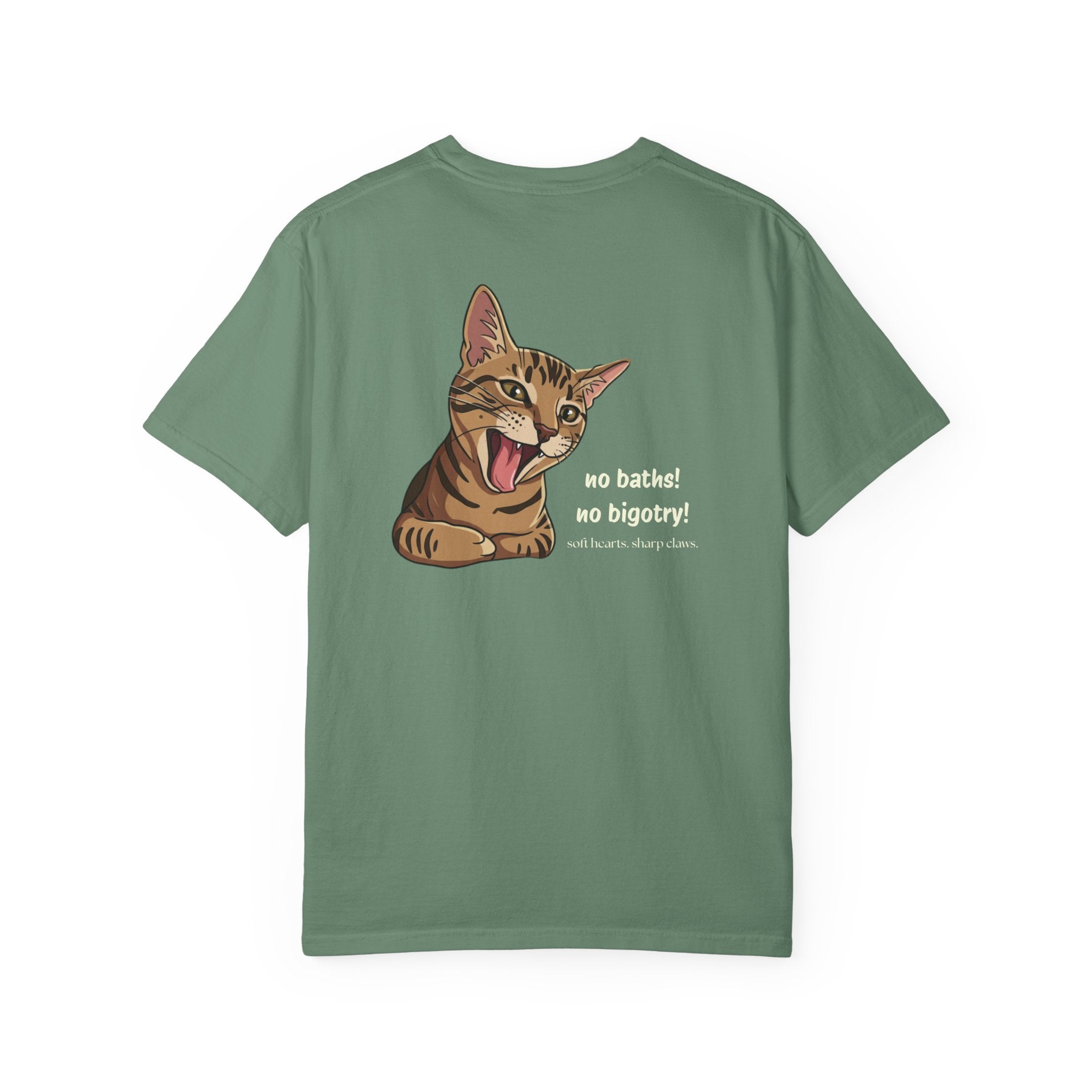 No Baths No Bigotry Cat Shirt | Funny Anti-Bigotry Cat Lover Gift