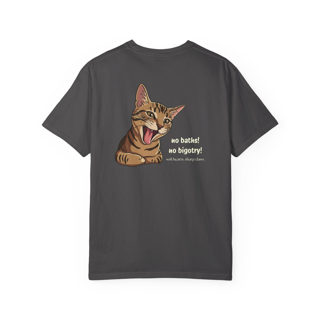 No Baths No Bigotry Cat Shirt | Funny Anti-Bigotry Cat Lover Gift