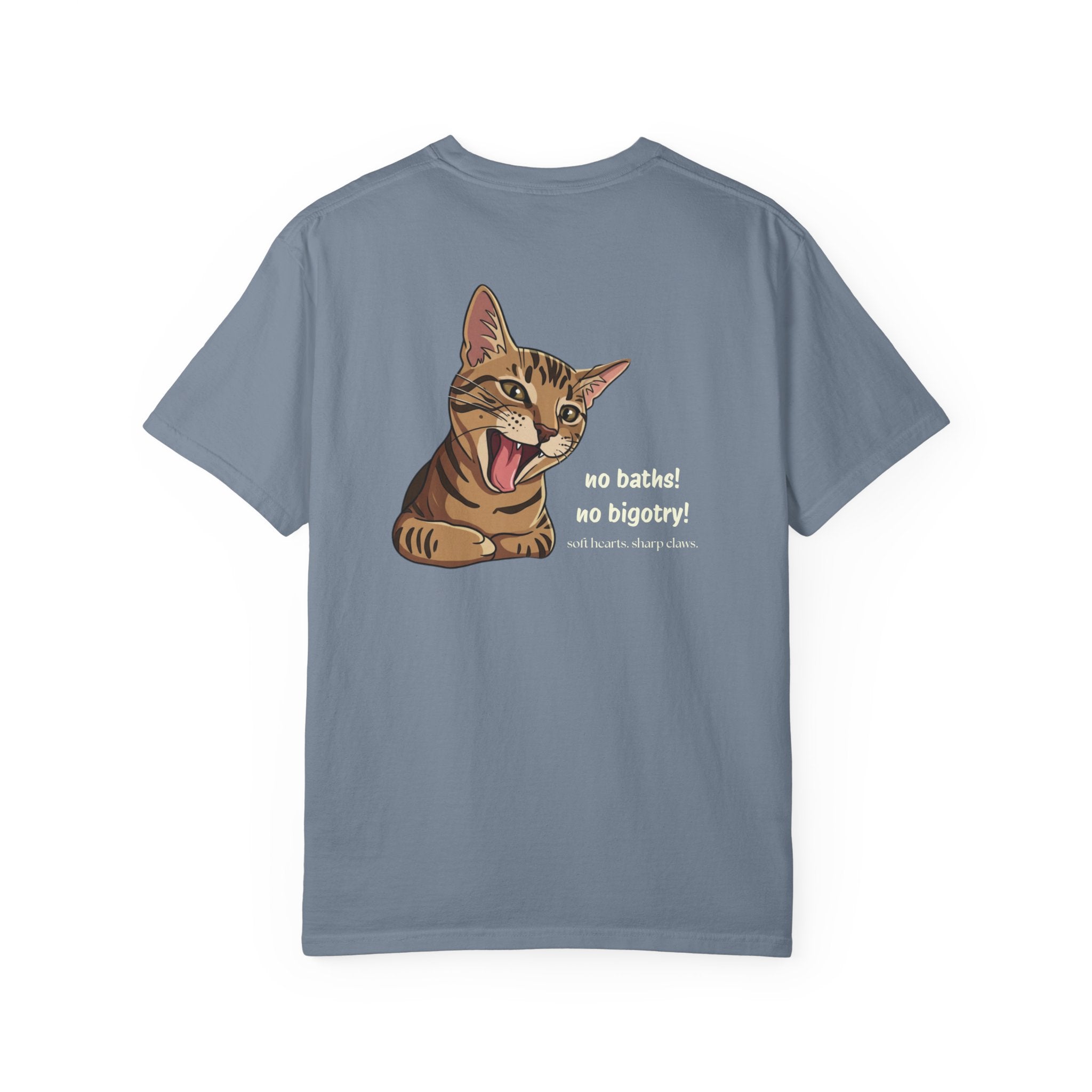 No Baths No Bigotry Cat Shirt | Funny Anti-Bigotry Cat Lover Gift