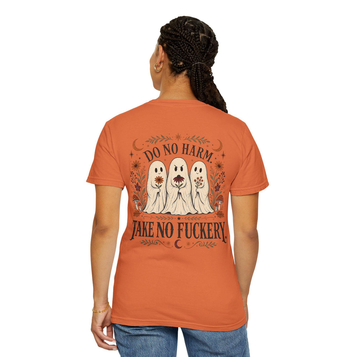 Do No Harm Take No Fuckery Shirt | Funny Halloween Ghost Comfort Colors Tee