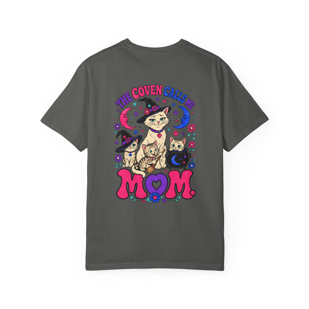 The Coven Calls Me Mom Shirt | Witchy Cat Mom Comfort Colors Tee