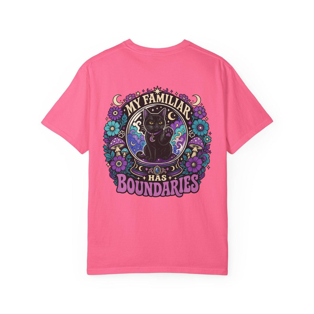 My Familiar Has Boundaries Shirt | Witchy Black Cat Comfort Colors Tee