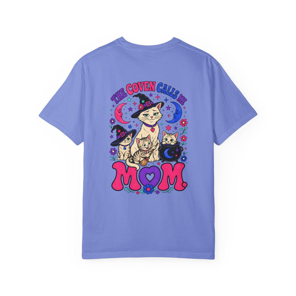 The Coven Calls Me Mom Shirt | Witchy Cat Mom Comfort Colors Tee