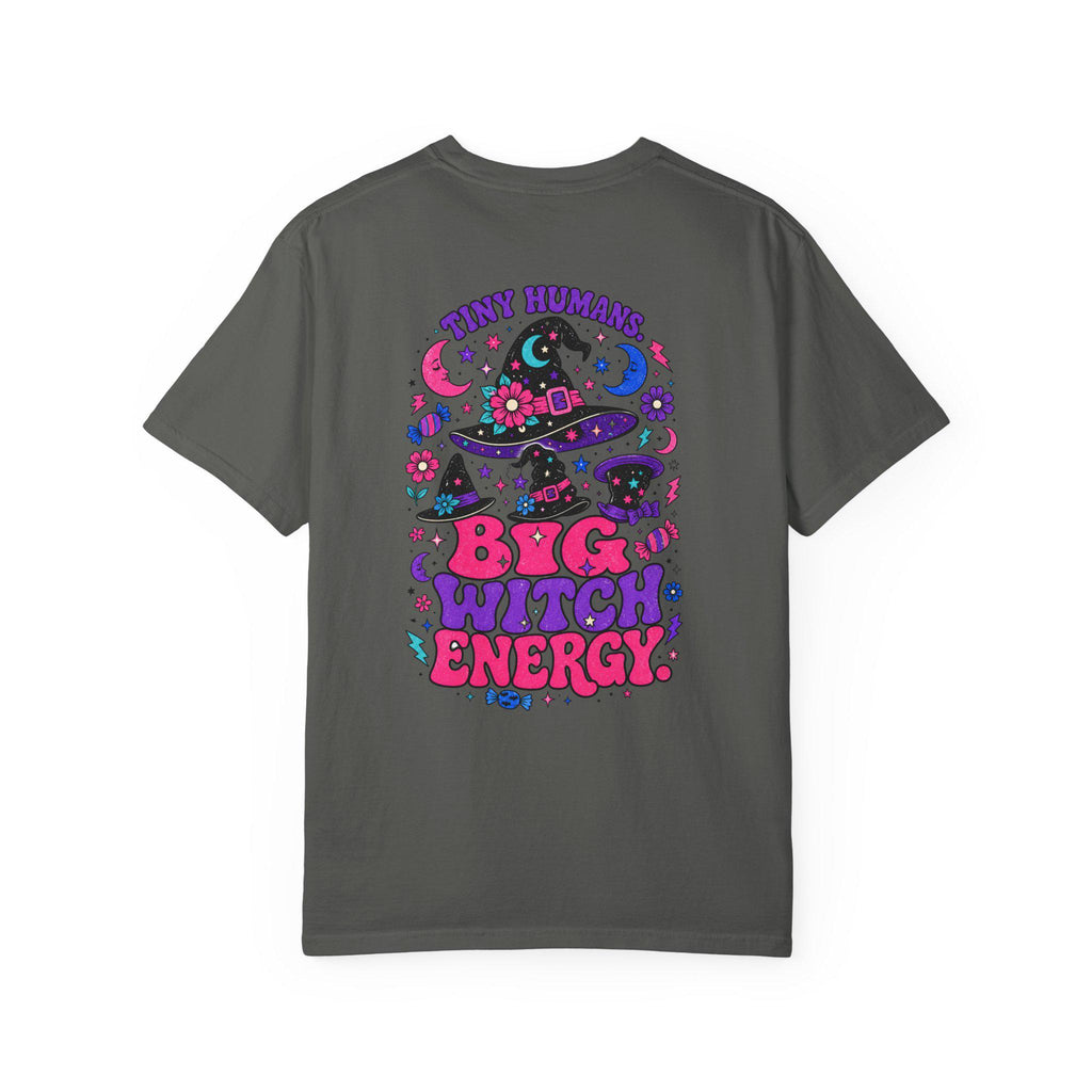 Tiny Humans Big Witch Energy Shirt | Halloween Mom Comfort Colors Tee