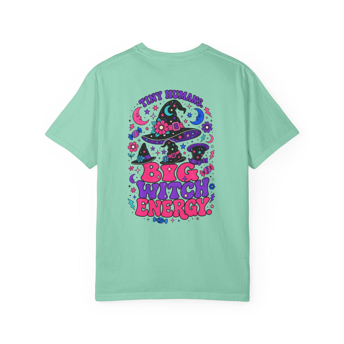 Tiny Humans Big Witch Energy Shirt | Halloween Mom Comfort Colors Tee