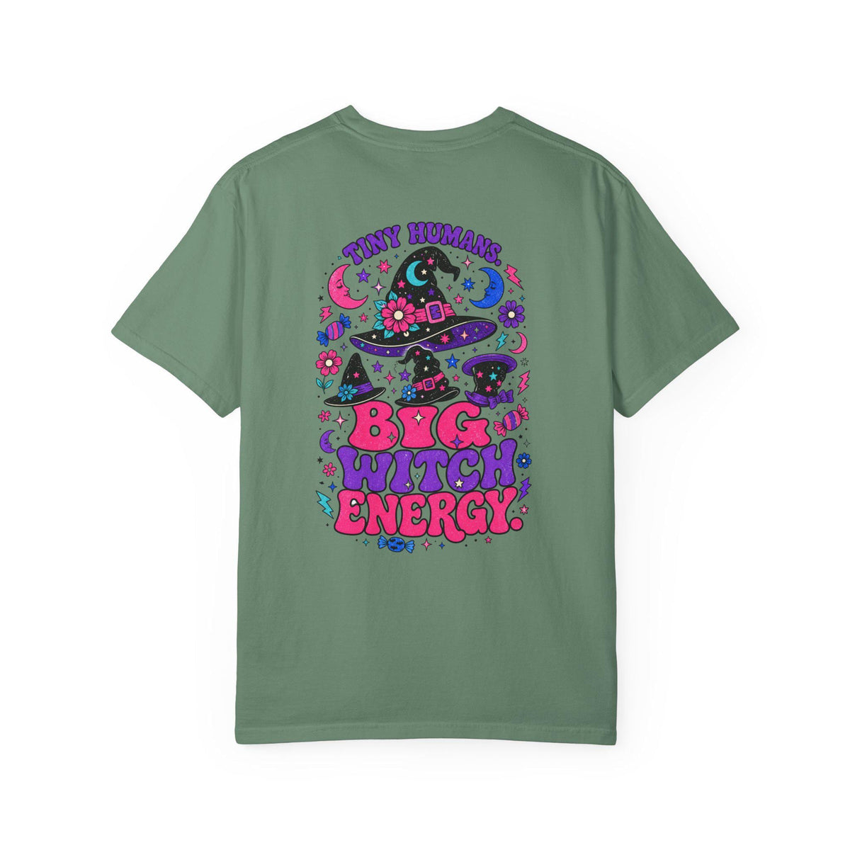 Tiny Humans Big Witch Energy Shirt | Halloween Mom Comfort Colors Tee