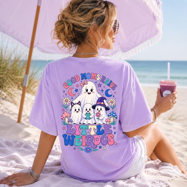 Good Moms Raise Little Weirdos Shirt | Funny Halloween Mom Comfort Colors Tee