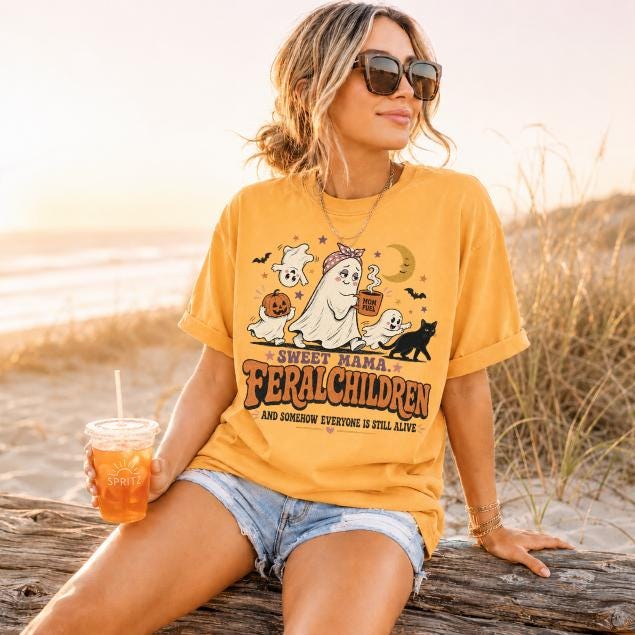 Feral Children Ghost Halloween T-shirt
