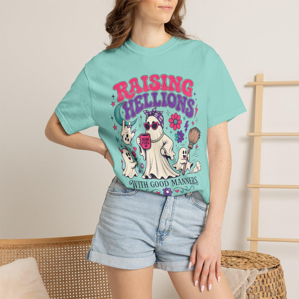 Raising Hellions With Good Manners Shirt | Funny Mom Comfort Colors Tee