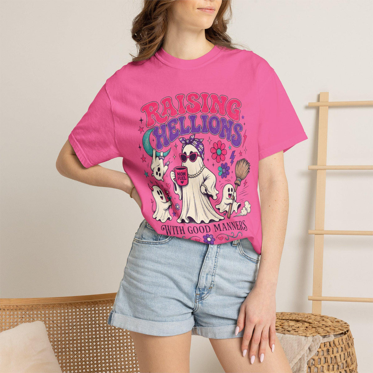 Raising Hellions With Good Manners Shirt | Funny Mom Comfort Colors Tee