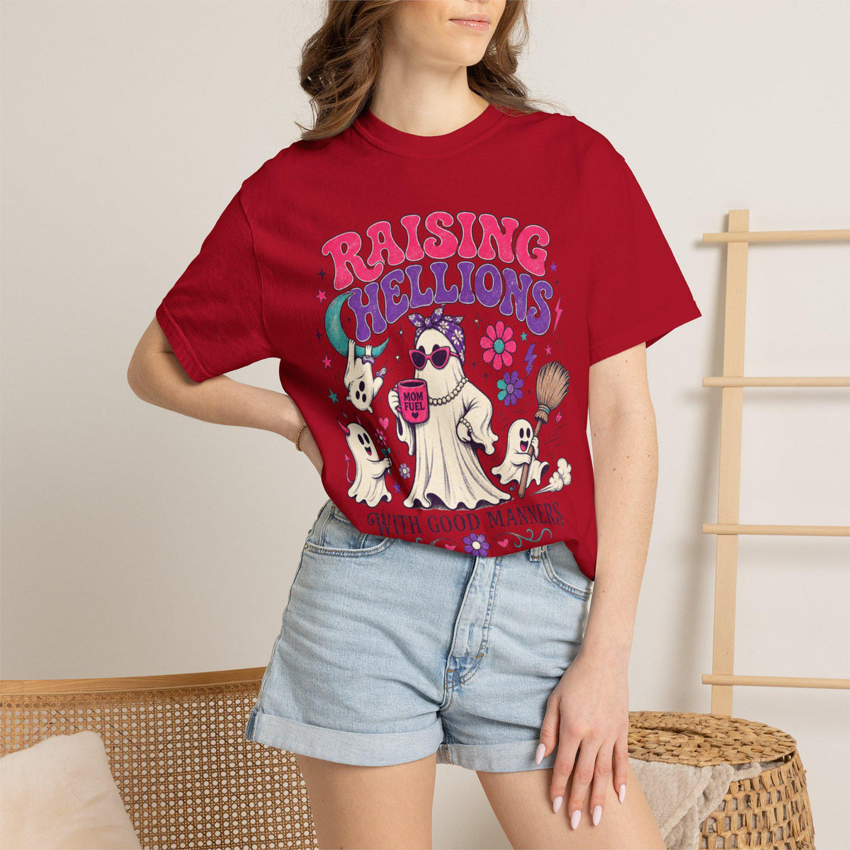 Raising Hellions With Good Manners Shirt | Funny Mom Comfort Colors Tee