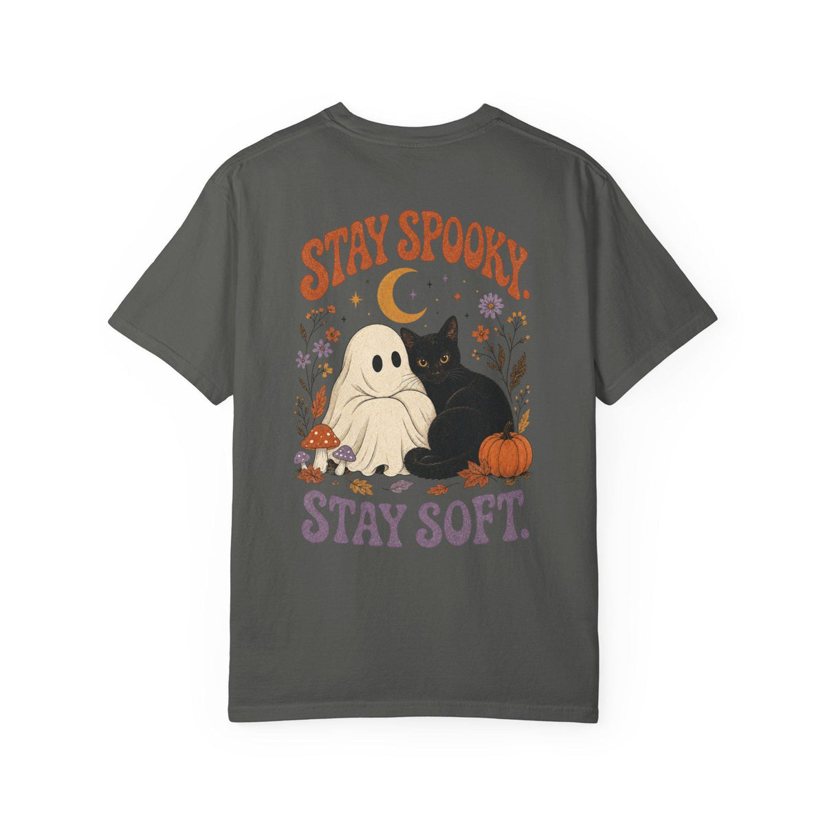 Stay Spooky Stay Soft Shirt | Halloween Ghost Cat Comfort Colors Tee