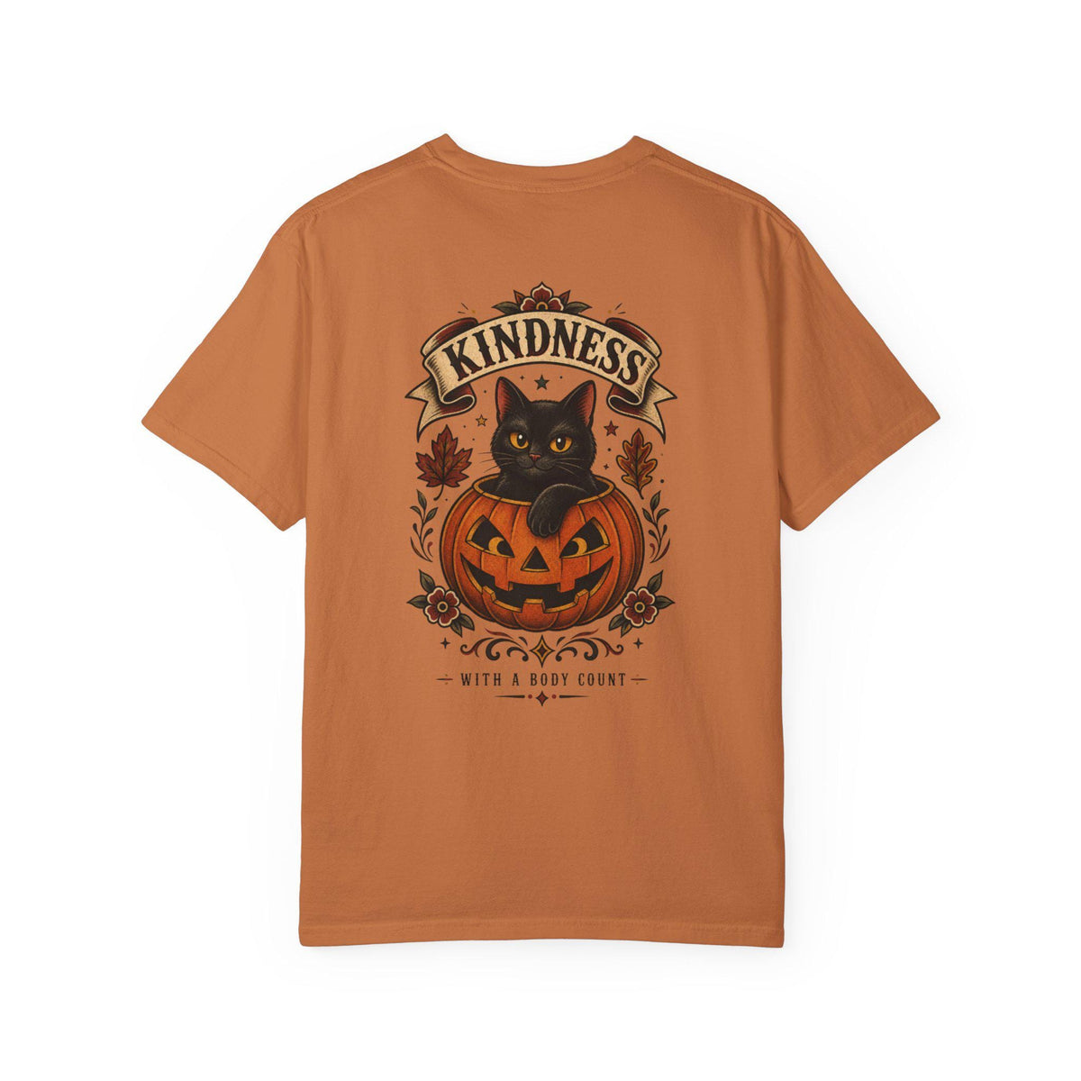 Kindness With a Body Count Shirt | Black Cat Halloween Comfort Colors Tee
