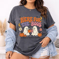 Here for the Boos & Basic Human Rights Shirt | Retro Halloween Ghost Comfort Colors Tee