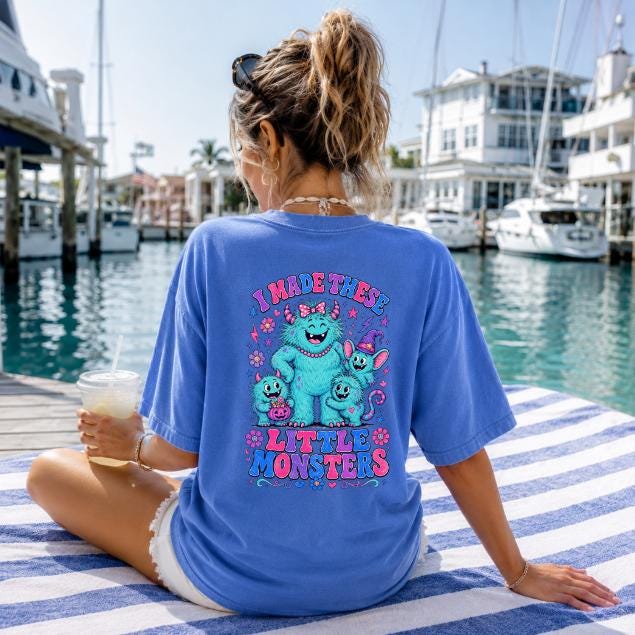 I Made These Little Monsters Shirt | Funny Mom Comfort Colors Graphic Tee