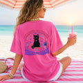 Summoned for Snacks Stayed for Chaos Shirt | Funny Black Cat Comfort Colors Tee