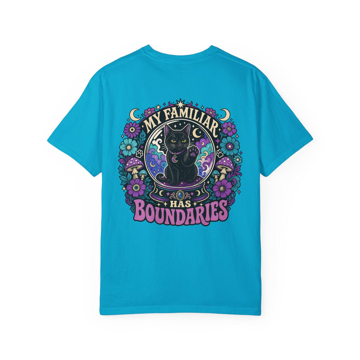 My Familiar Has Boundaries Shirt | Witchy Black Cat Comfort Colors Tee
