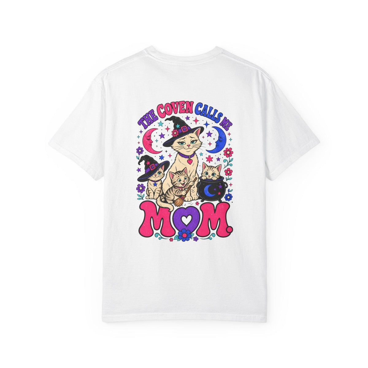 The Coven Calls Me Mom Shirt | Witchy Cat Mom Comfort Colors Tee