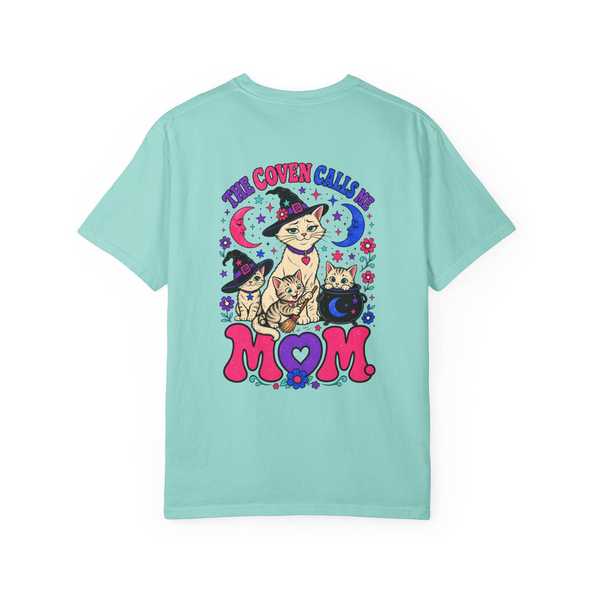 The Coven Calls Me Mom Shirt | Witchy Cat Mom Comfort Colors Tee