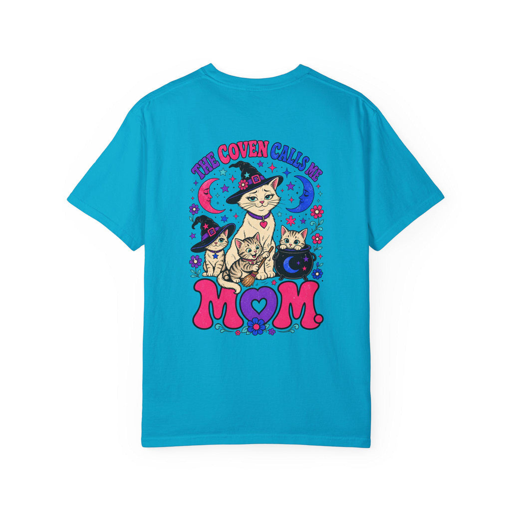 The Coven Calls Me Mom Shirt | Witchy Cat Mom Comfort Colors Tee