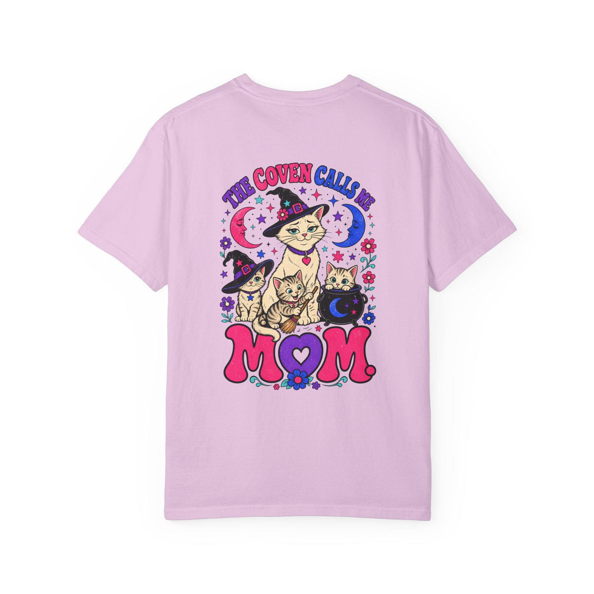 The Coven Calls Me Mom Shirt | Witchy Cat Mom Comfort Colors Tee