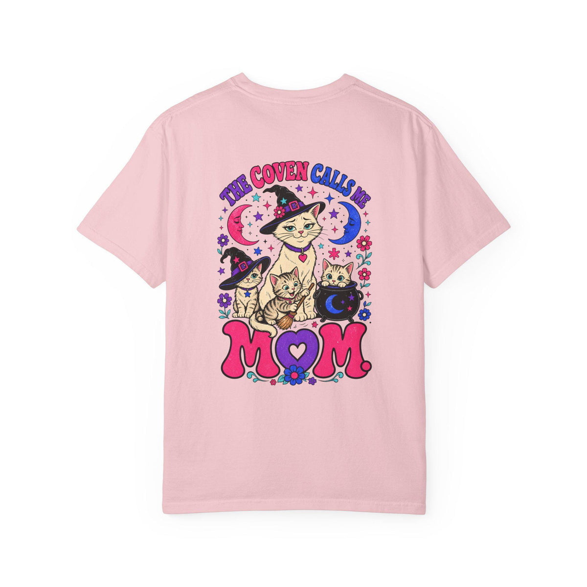 The Coven Calls Me Mom Shirt | Witchy Cat Mom Comfort Colors Tee