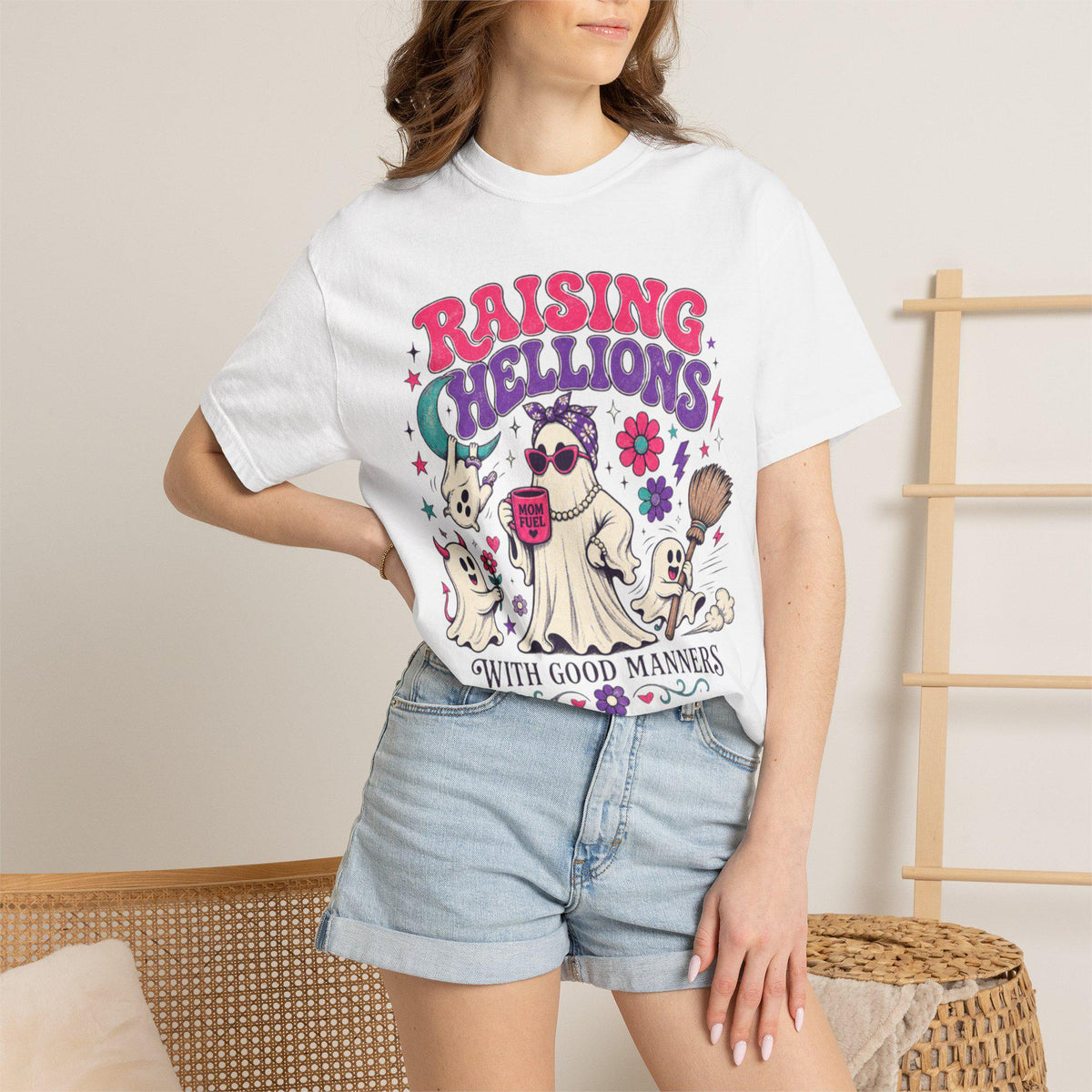 Raising Hellions With Good Manners Shirt | Funny Mom Comfort Colors Tee