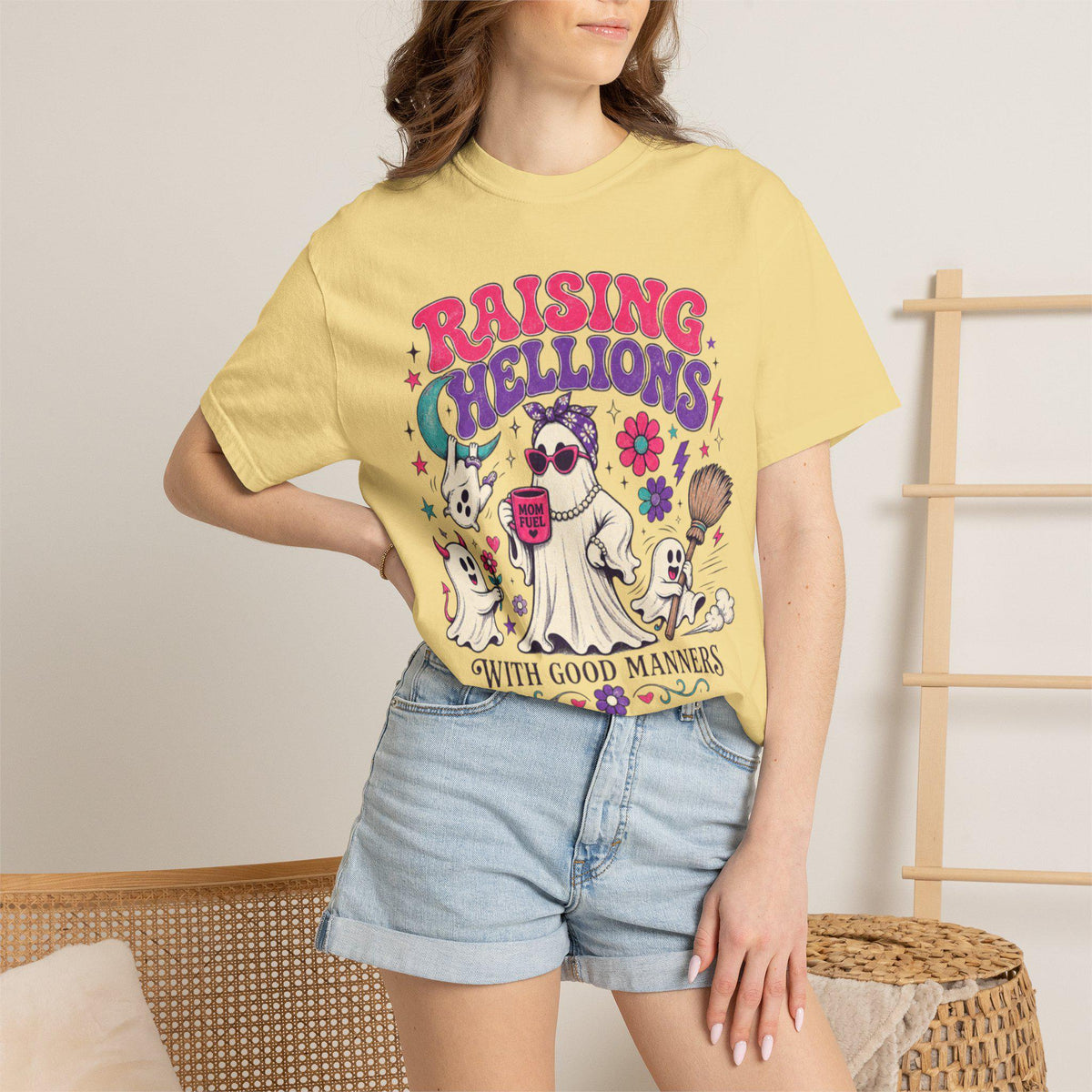 Raising Hellions With Good Manners Shirt | Funny Mom Comfort Colors Tee