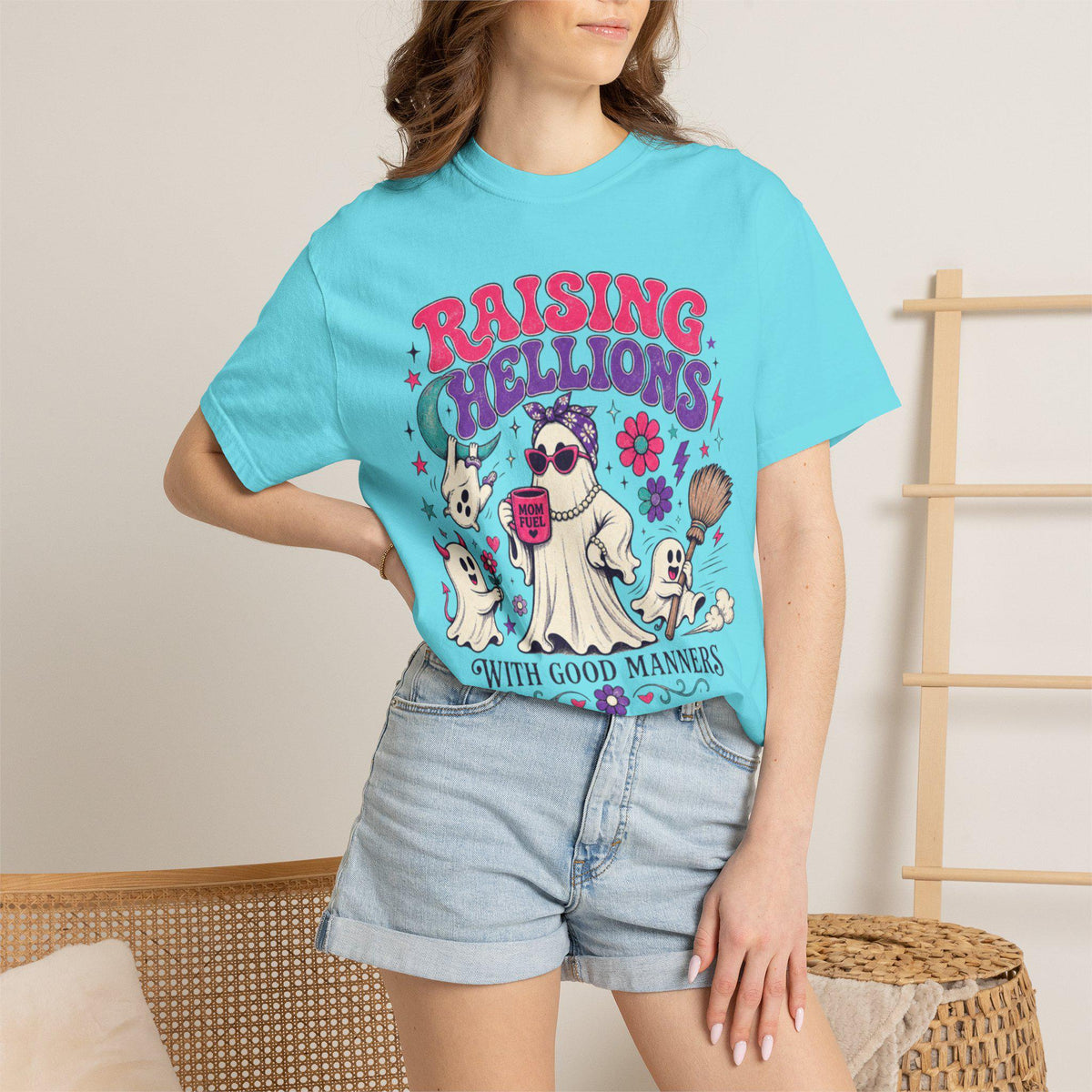 Raising Hellions With Good Manners Shirt | Funny Mom Comfort Colors Tee