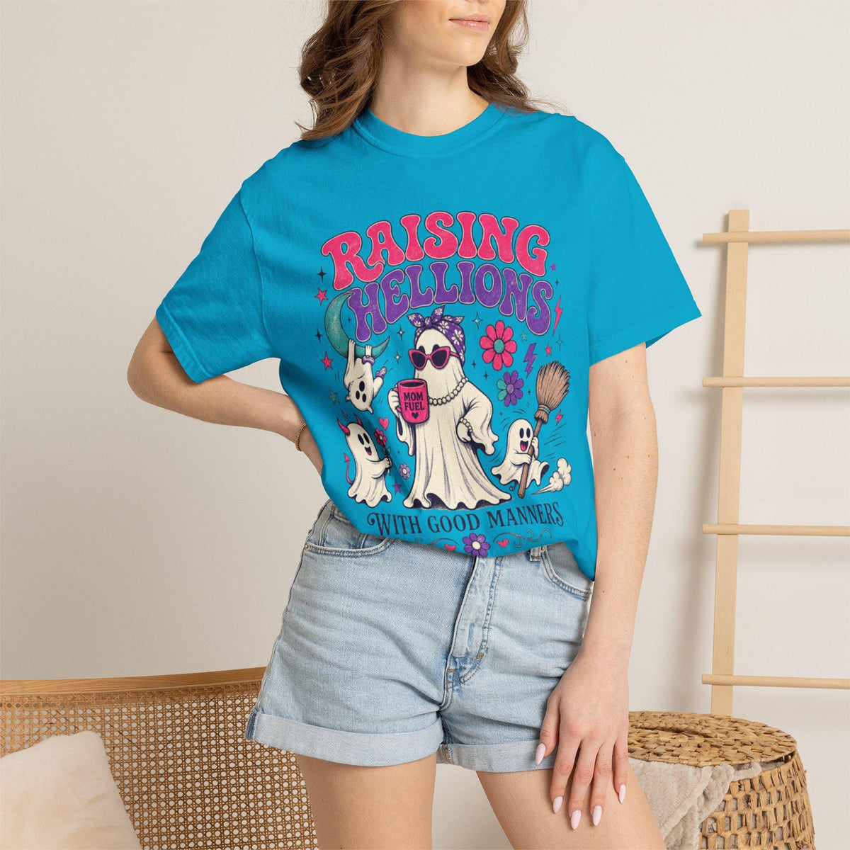 Raising Hellions With Good Manners Shirt | Funny Mom Comfort Colors Tee
