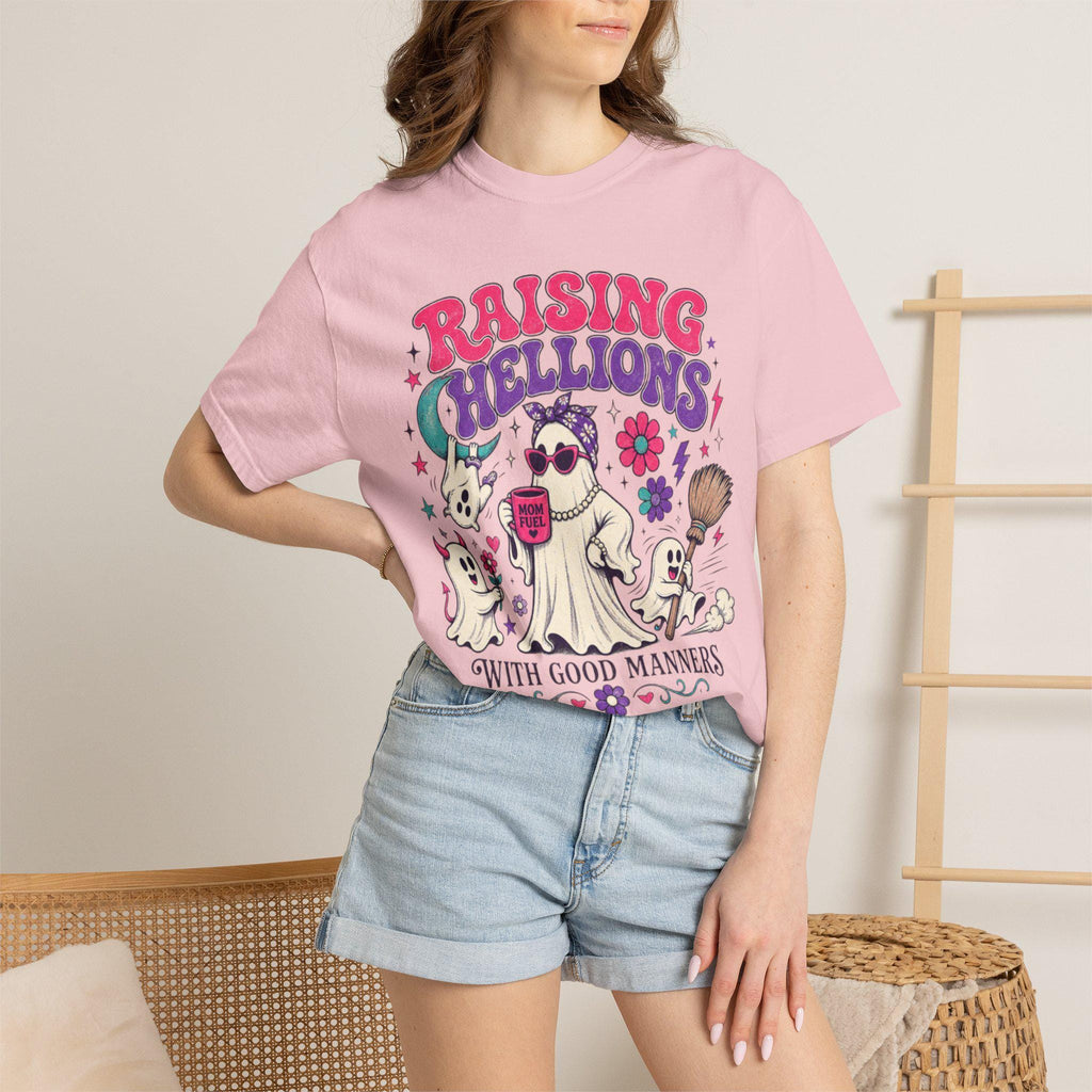 Raising Hellions With Good Manners Shirt | Funny Mom Comfort Colors Tee